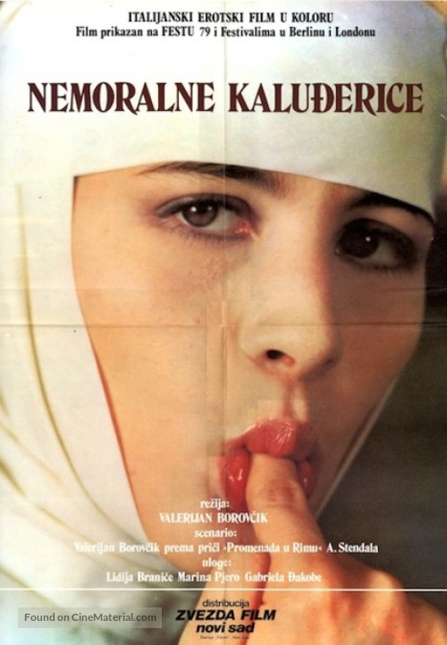 Interno di un convento - Yugoslav Movie Poster