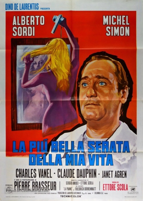 La pi&ugrave; bella serata della mia vita - Italian Movie Poster