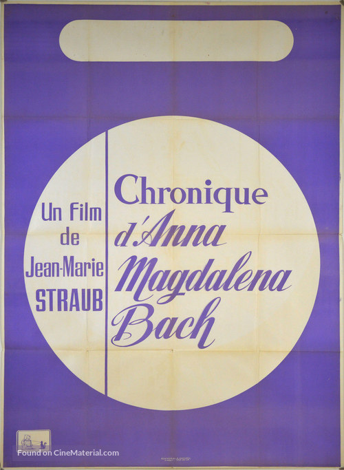Chronik der Anna Magdalena Bach - French Movie Poster