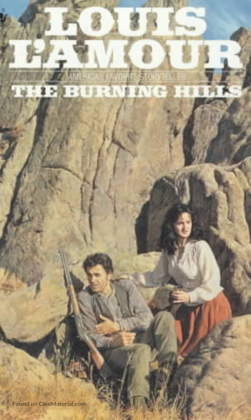 The Burning Hills - VHS movie cover