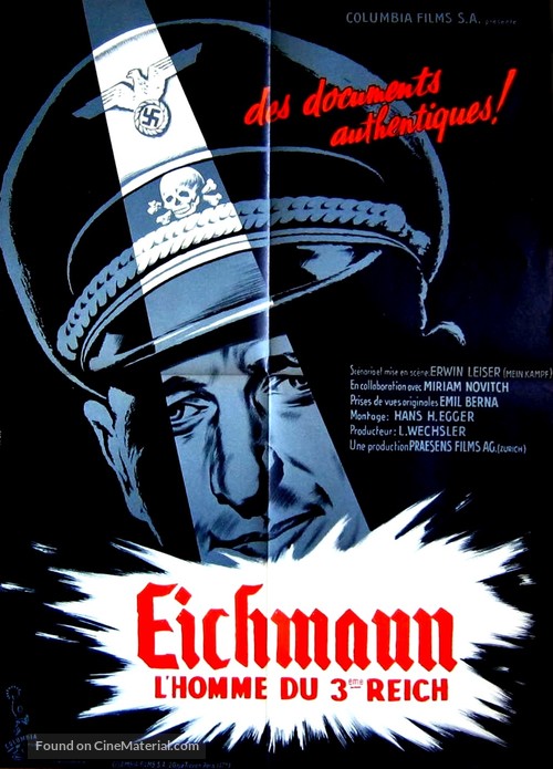 Eichmann und das Dritte Reich - French Movie Poster