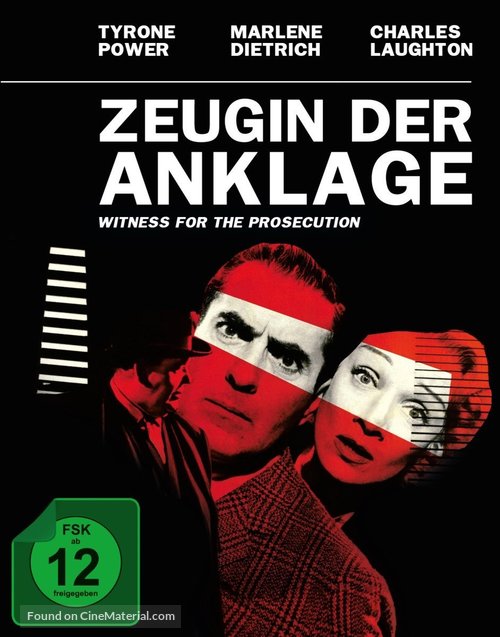 Witness for the Prosecution - German Movie Cover