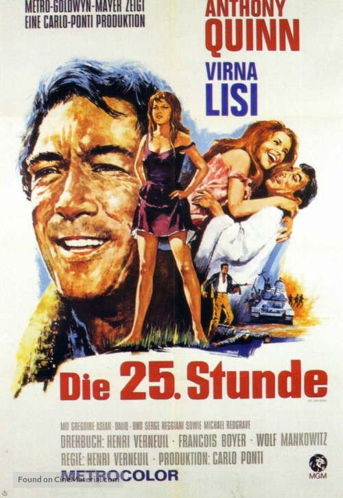 La vingt-cinqui&egrave;me heure - German Movie Poster