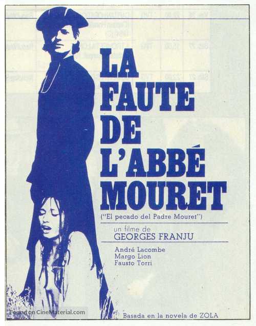 La faute de l&#039;abb&eacute; Mouret - Spanish Movie Poster