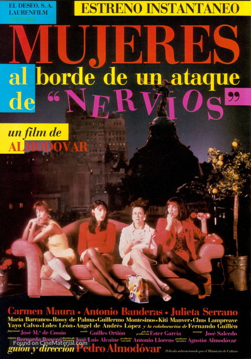 Mujeres Al Borde De Un Ataque De Nervios - Spanish Movie Poster