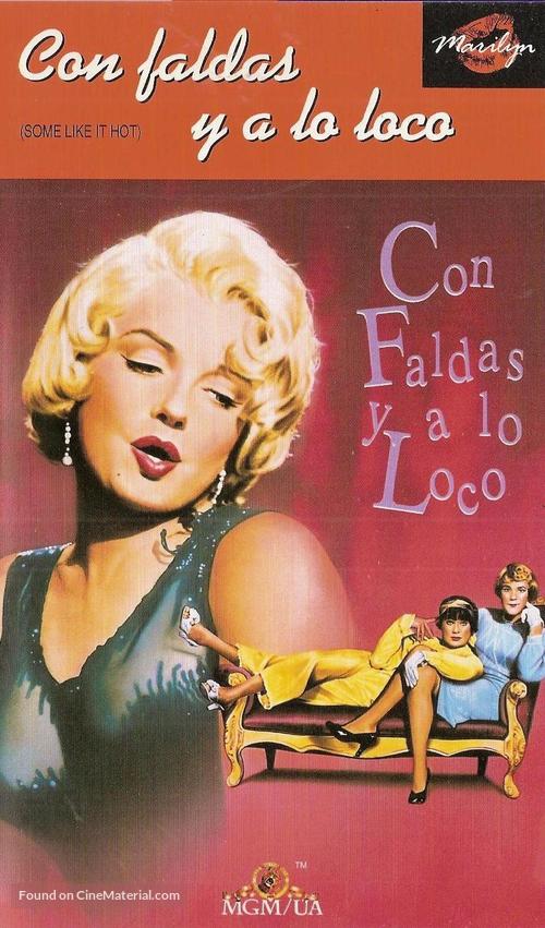 Some Like It Hot - Spanish VHS movie cover