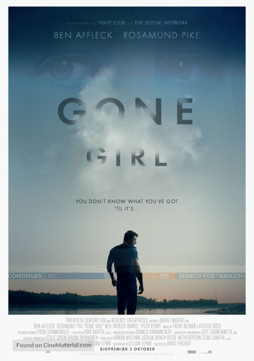 Gone Girl - Swedish Movie Poster