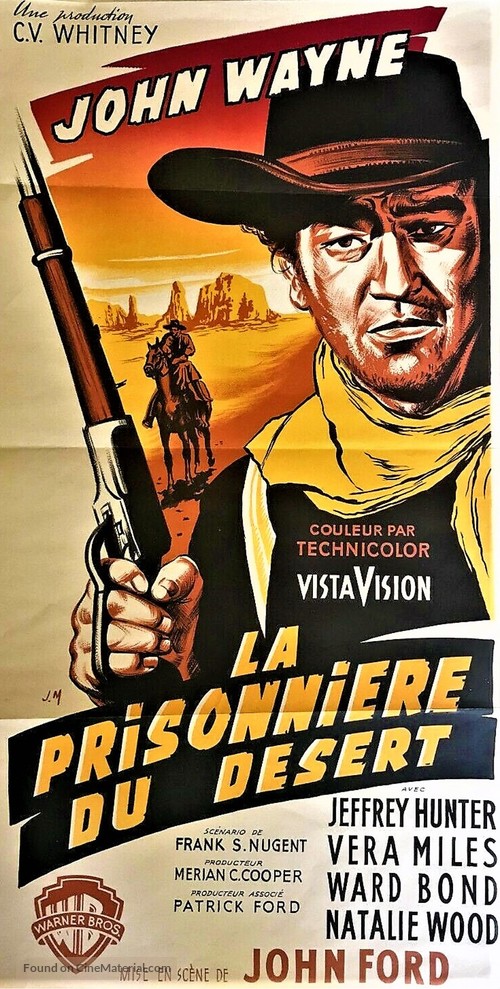 The Searchers - French Movie Poster