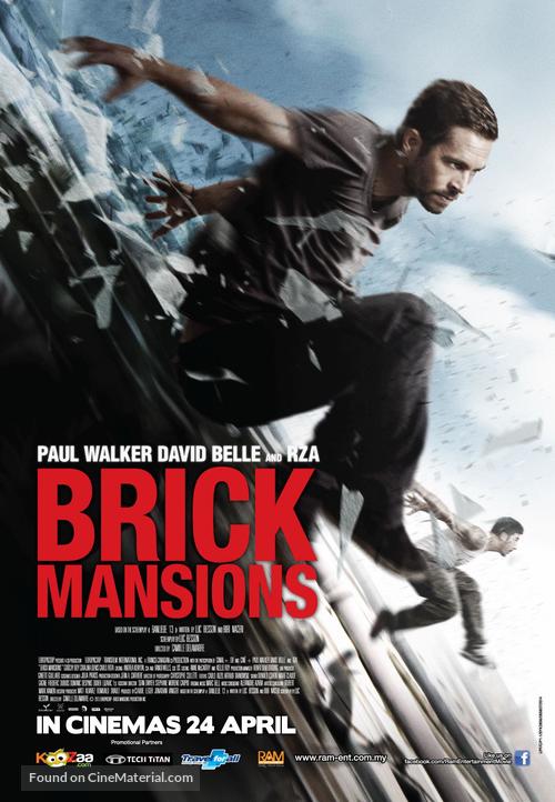 Brick Mansions - Malaysian Movie Poster