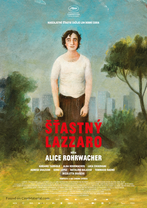 Lazzaro felice - Slovak Movie Poster