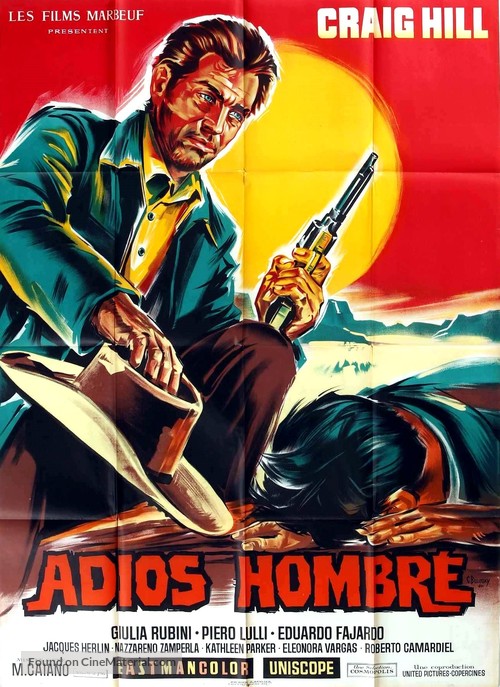 Sette pistole per un massacro - French Movie Poster
