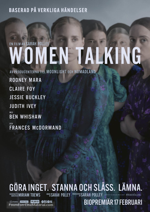 Women Talking - Swedish Movie Poster