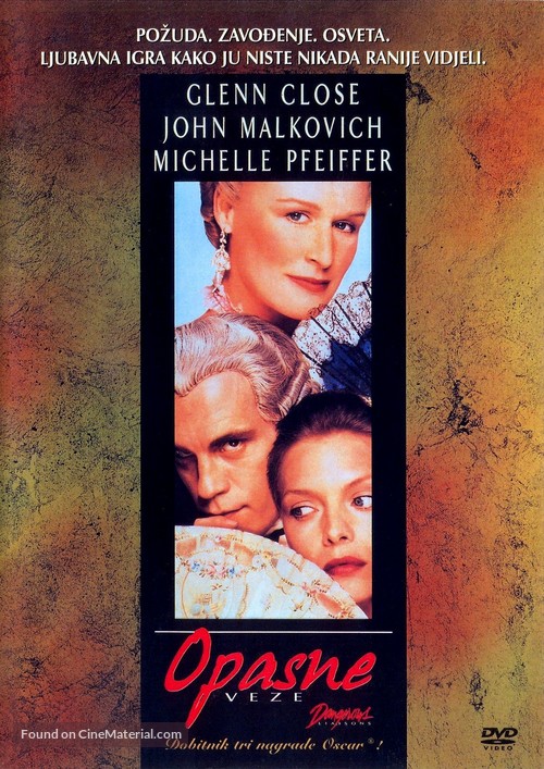 Dangerous Liaisons - Croatian DVD movie cover