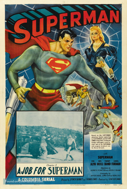 Superman Serials: The Complete 1948 &amp; 1950 Theatrical Serials Collection - Movie Poster