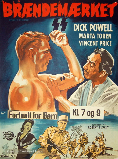 Rogues&#039; Regiment - Danish Movie Poster