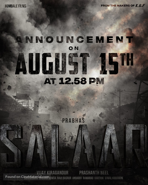 Salaar - Indian Movie Poster