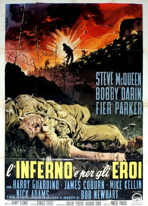 Hell Is for Heroes - Italian Movie Poster
