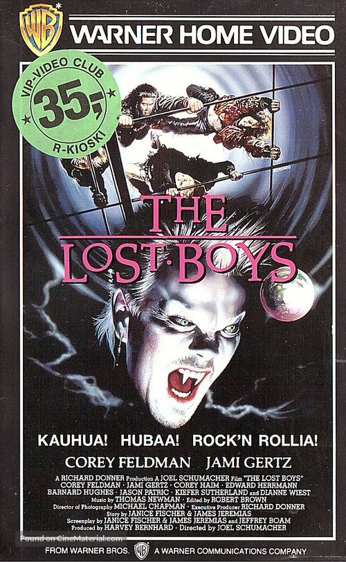 The Lost Boys - Finnish VHS movie cover