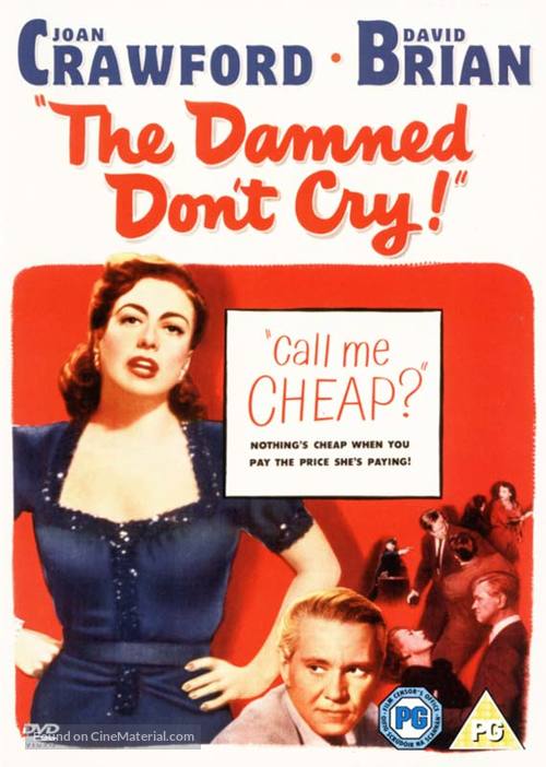 The Damned Don&#039;t Cry - British DVD movie cover