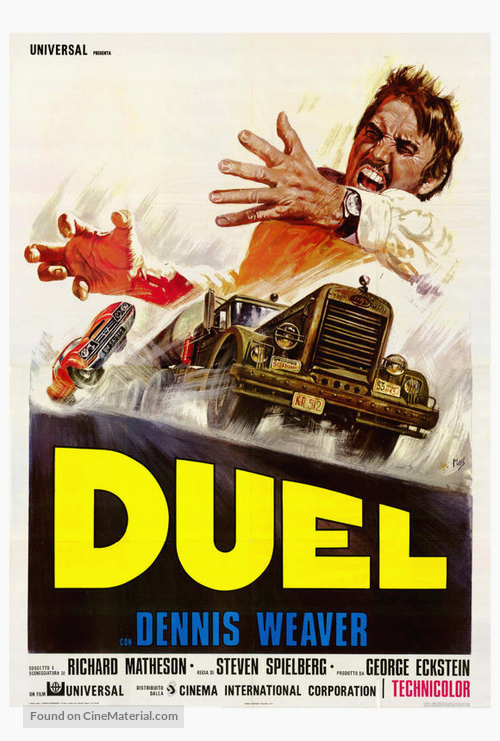 Duel - Italian Theatrical movie poster