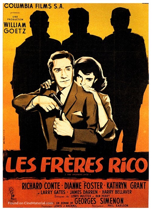 The Brothers Rico - French Movie Poster