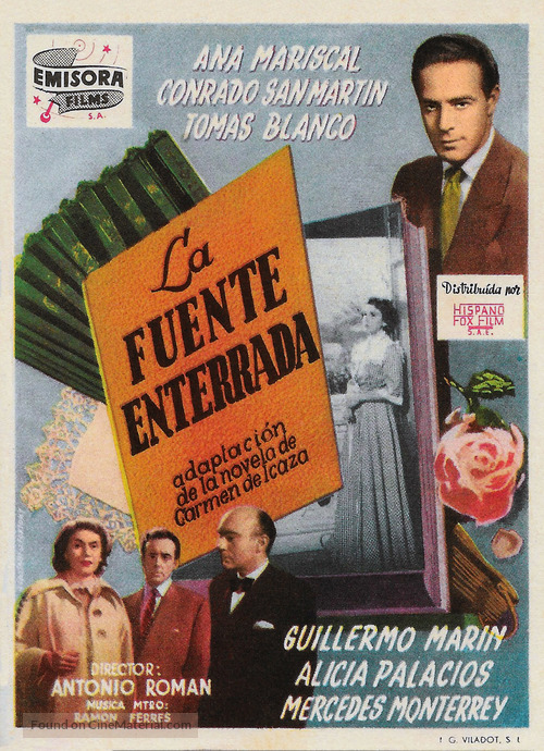 Fuente enterrada, La - Spanish Movie Poster