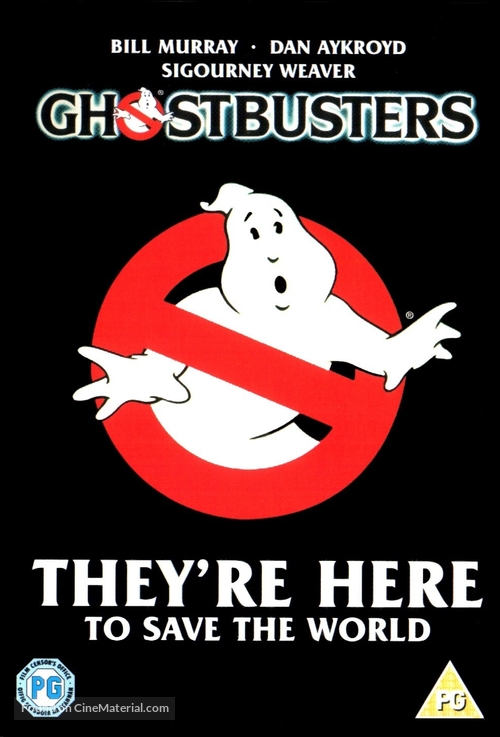 Ghostbusters - British DVD movie cover