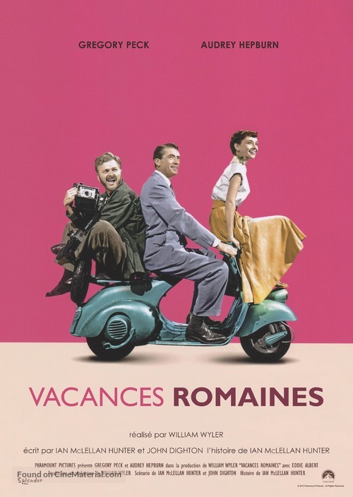 Roman Holiday - French Re-release movie poster