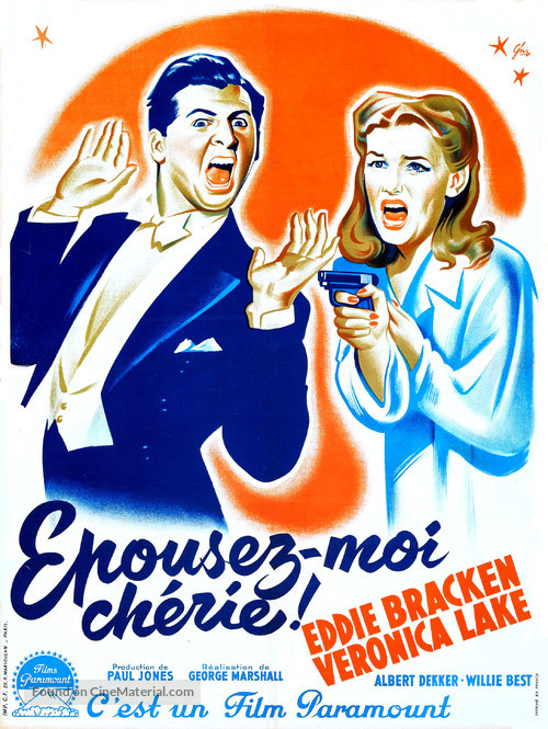 Hold That Blonde - French Movie Poster
