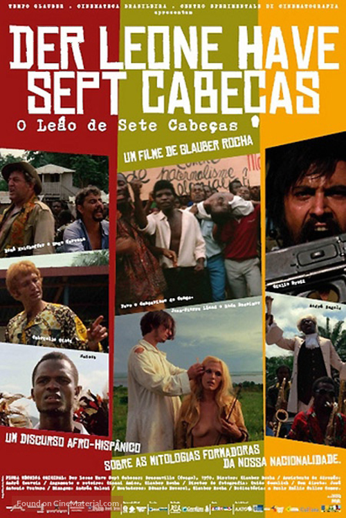 Der Leone Have Sept Cabe&ccedil;as - Brazilian Movie Poster