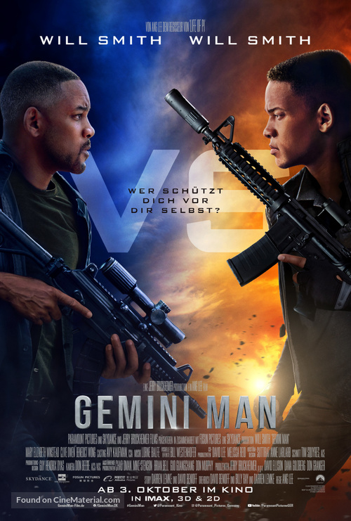 Gemini Man - German Movie Poster