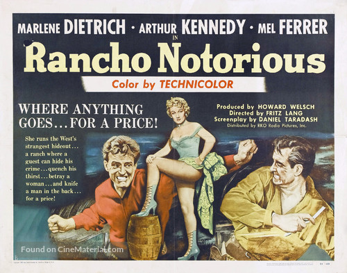 Rancho Notorious - Movie Poster