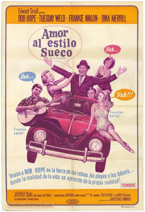 I&#039;ll Take Sweden - Spanish Movie Poster