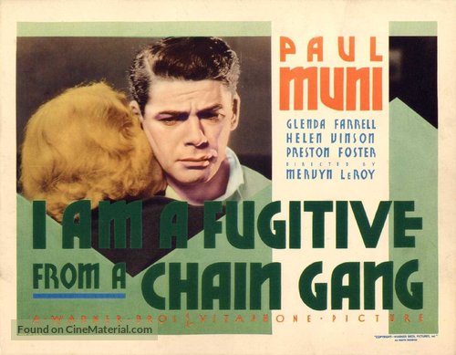 I Am a Fugitive from a Chain Gang - Movie Poster