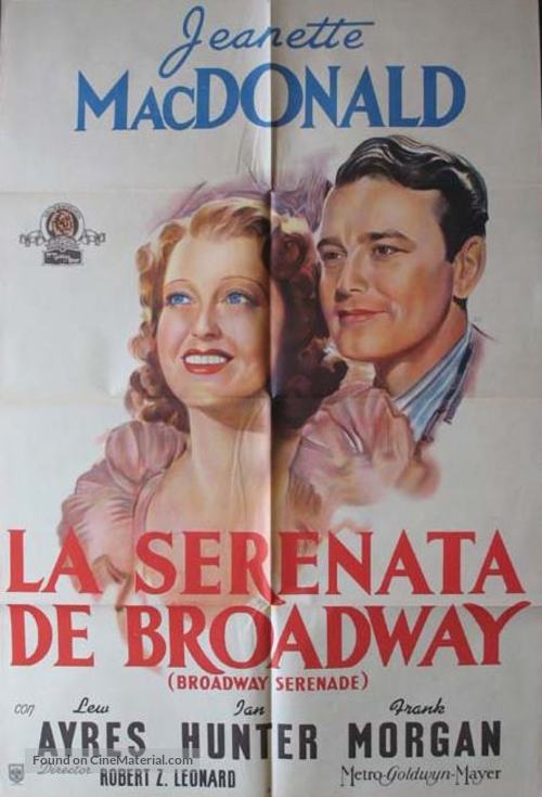 Broadway Serenade - Argentinian Movie Poster