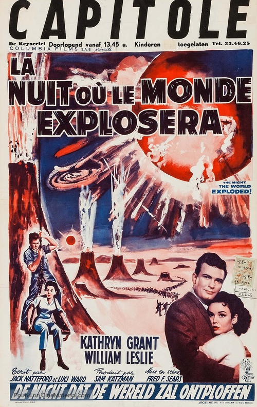 The Night the World Exploded - Belgian Movie Poster