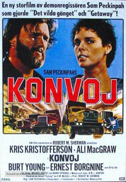 Convoy - Swedish Movie Poster