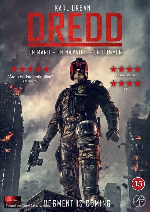 Dredd - Danish DVD movie cover