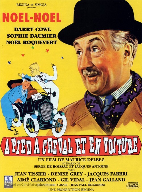 &Agrave; pied, &agrave; cheval et en voiture - French Movie Poster
