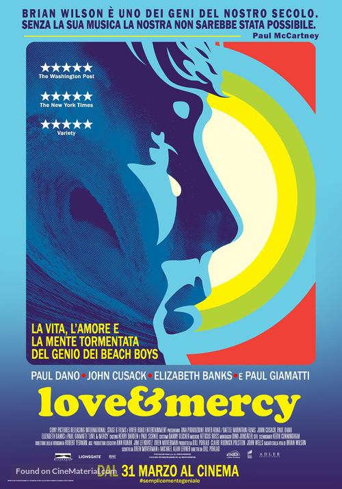 Love &amp; Mercy - Italian Movie Poster