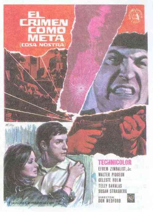 Cosa Nostra, Arch Enemy of the FBI - Spanish Movie Poster