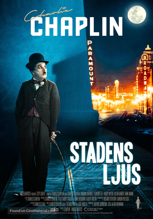 City Lights - Swedish Movie Poster