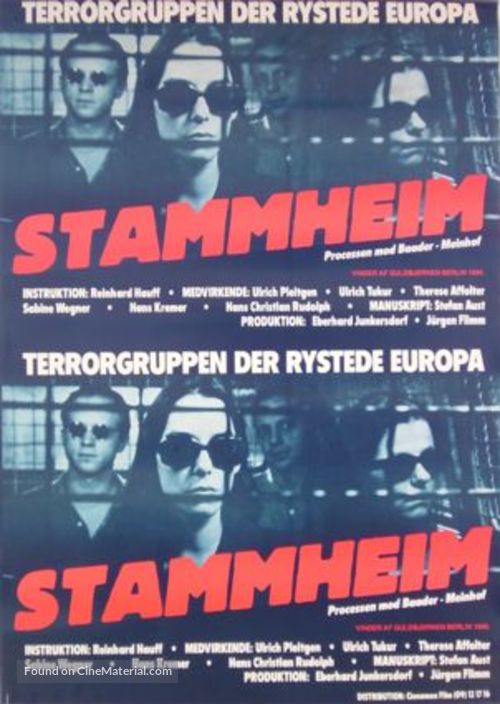 Stammheim - Danish Movie Poster