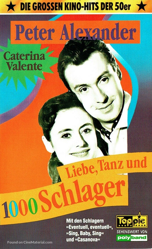 Liebe, Tanz und 1000 Schlager - German VHS movie cover