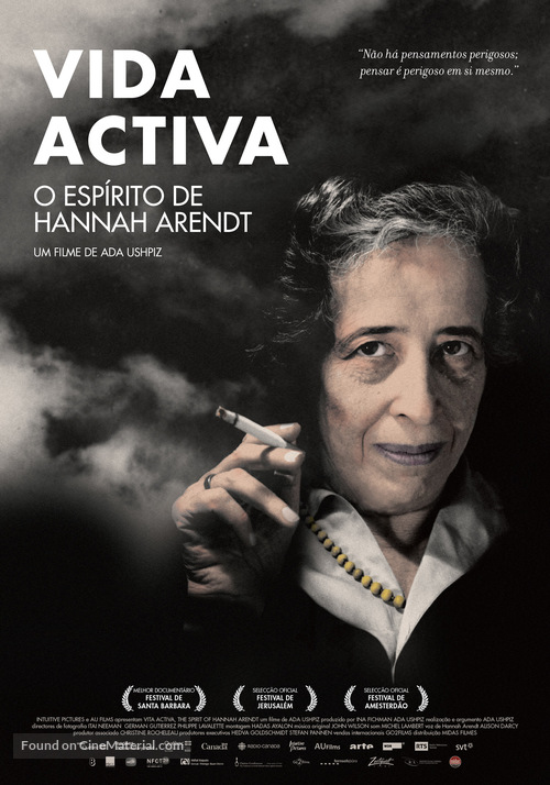 Vita Activa: The Spirit of Hannah Arendt - Portuguese Movie Poster