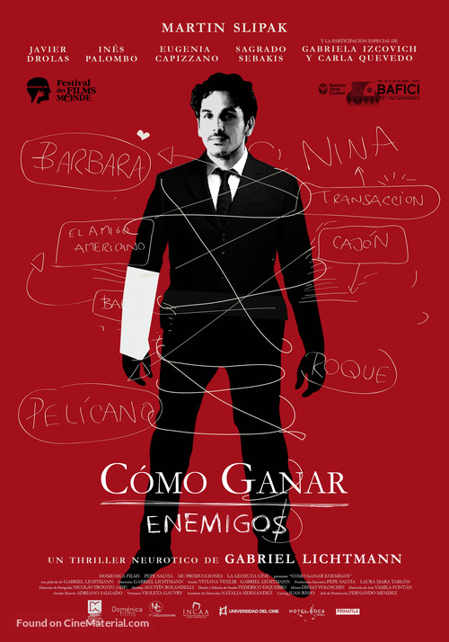 C&oacute;mo ganar enemigos - Argentinian Movie Poster