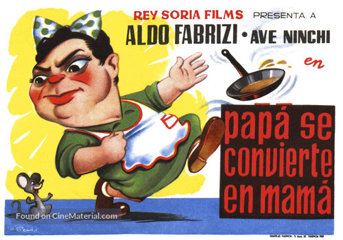 Pap&agrave; diventa mamma - Spanish Movie Poster