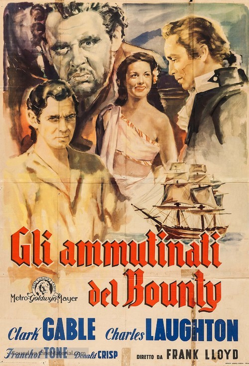 Mutiny on the Bounty - Italian Movie Poster