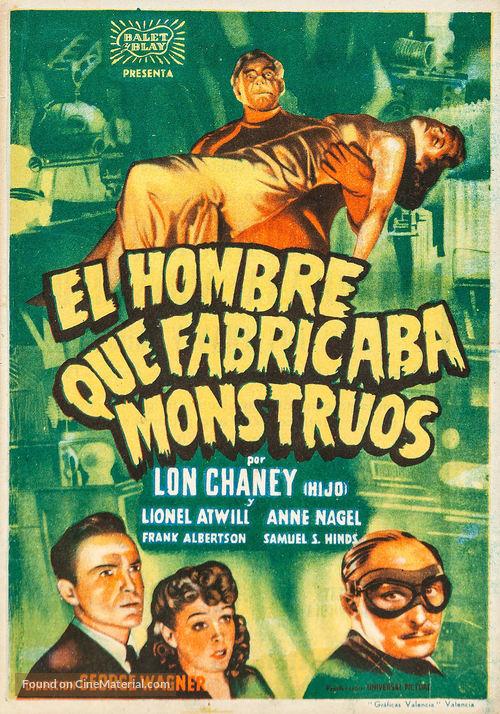 Man Made Monster - Spanish Movie Poster