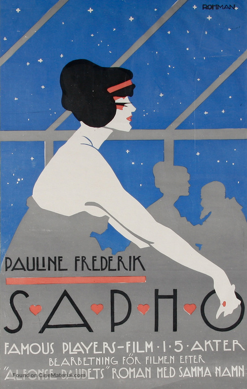 Sapho - Swedish Movie Poster